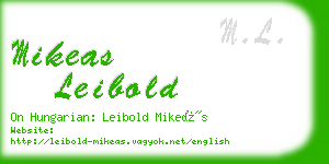 mikeas leibold business card